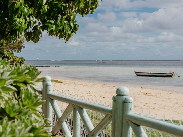 La plage situé devant la villa