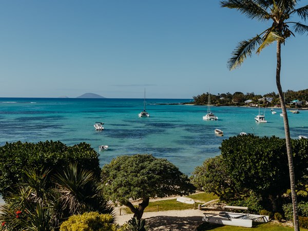 La vue paradisiaque de la villa