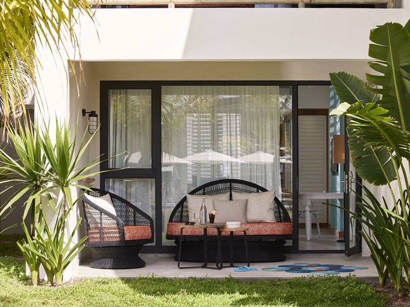 La terrasse de la chambre Deluxe