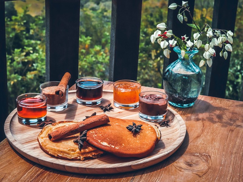 Les délicieux pancakes du restaurant Sea Forest