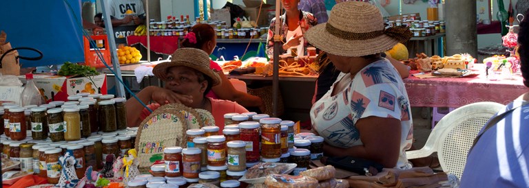 Le marché de Port Mathurin
