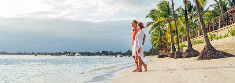 Couple à l'île Maurice